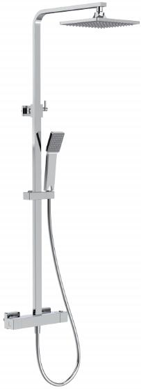 Cool Touch Anti-scalding Thermostatic shower systems-Square